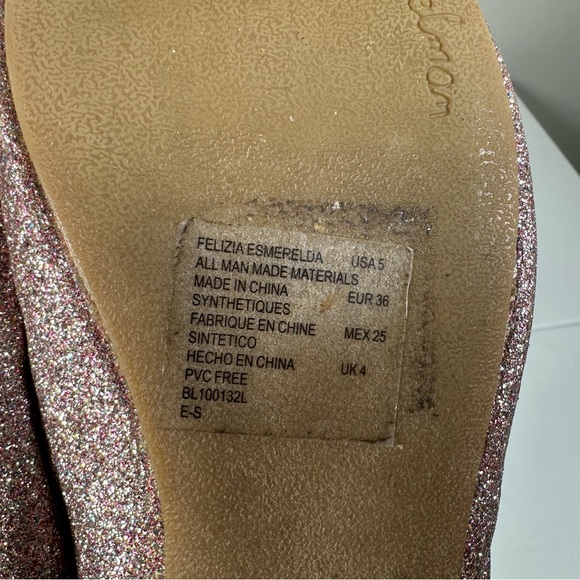 Sam Edelman Felizia Esmeralda Glitter Bow Ballet Flats - Picture 8 of 8